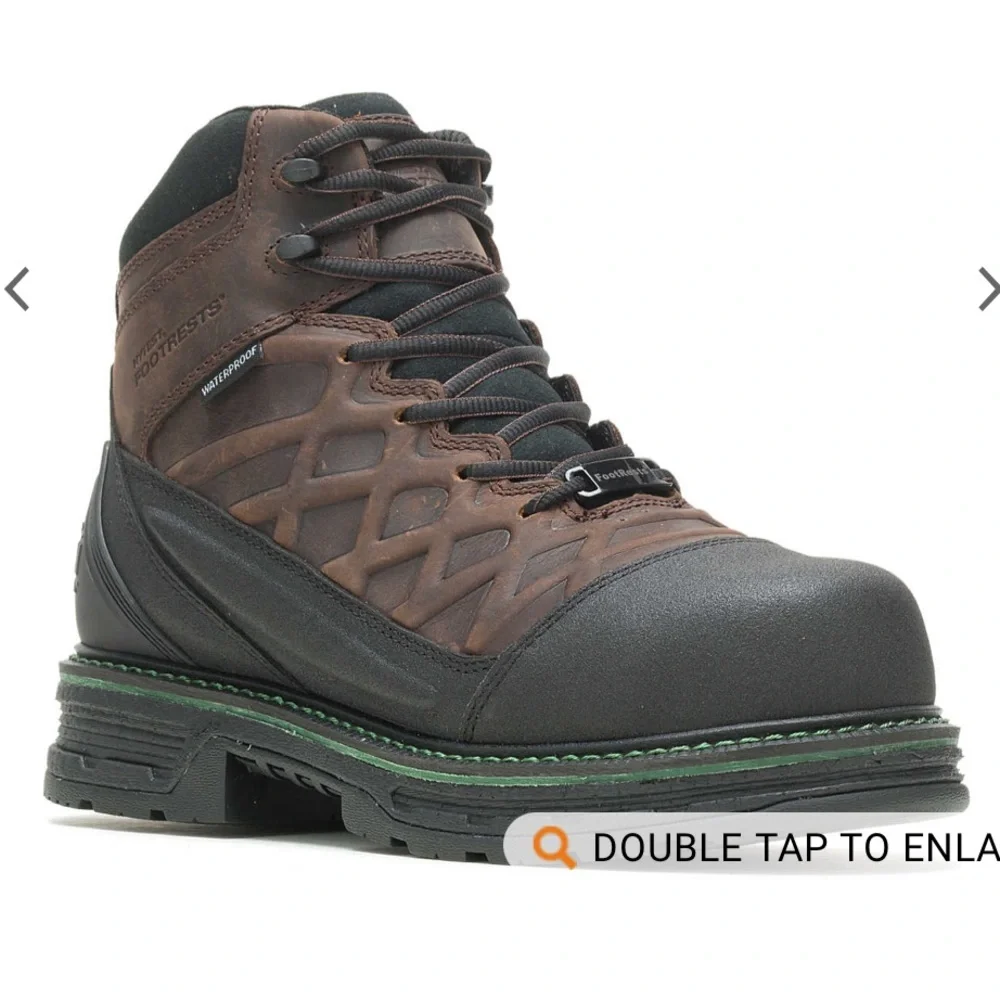 NWOT Hytest FootRests Rival Waterproof Nano Toe 6” Steel Toe Work Boot